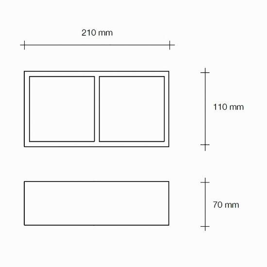 Plafoniera gesso bianco moderna rettangolare sforzin mylasa