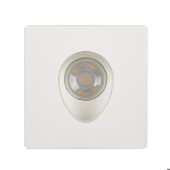 Faretto in gesso ovale da incasso a asoffitto fp