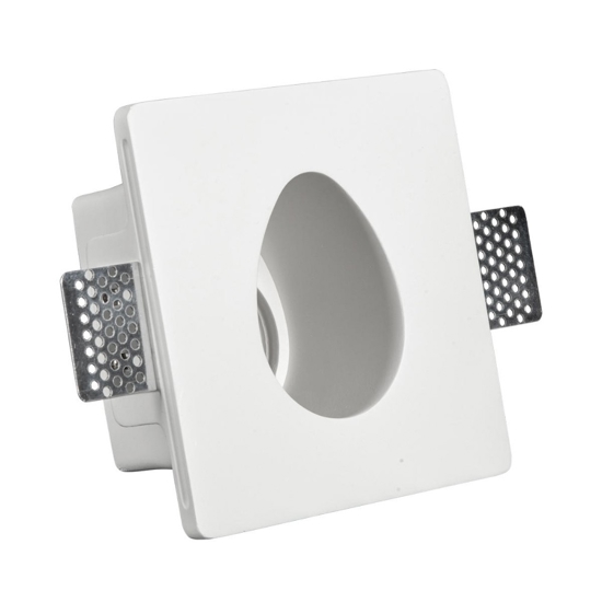 Faretto in gesso ovale da incasso a asoffitto fp