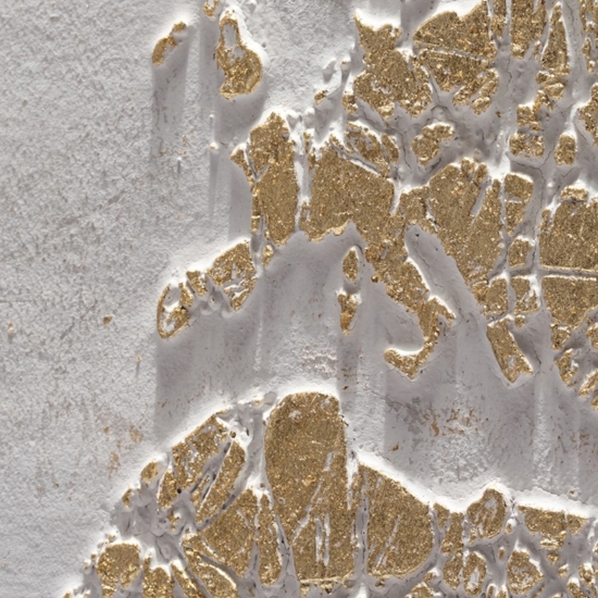 Quadro plafonisfero oro decorazione a rilievo cornice legno 92x122