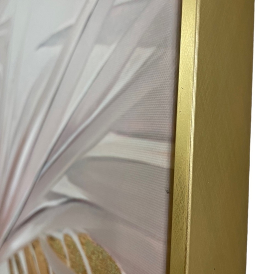 Quadro moderno dolce foresta 120x60 cornice oro per soggiorno