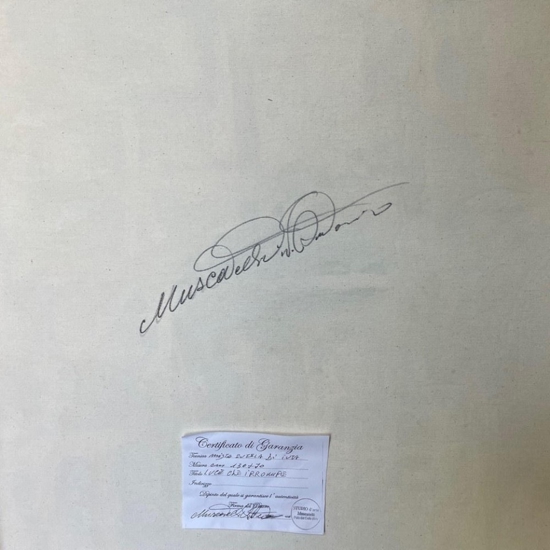 Quadro moderno donna etnica 60x90 cornice bianca