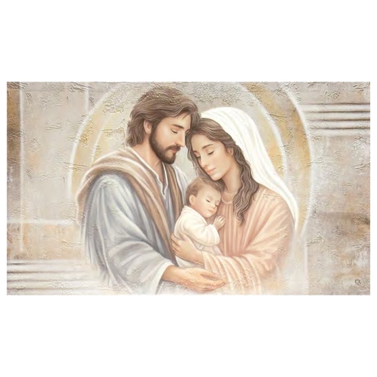 Quadro capezzale sacra famiglia custodi del mistero 120x70