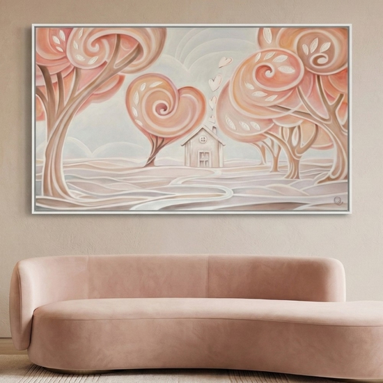 Quadro moderno il sentiero dell amore 122x72