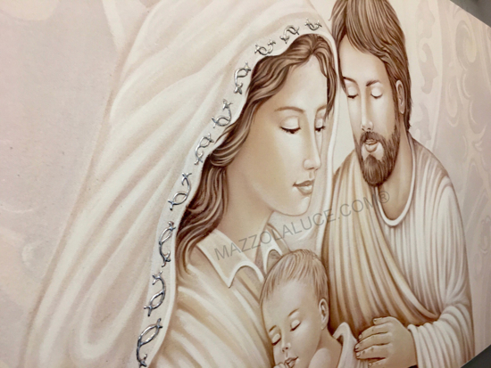 Quadro capoletto sacra famiglia 120x70 capezzale