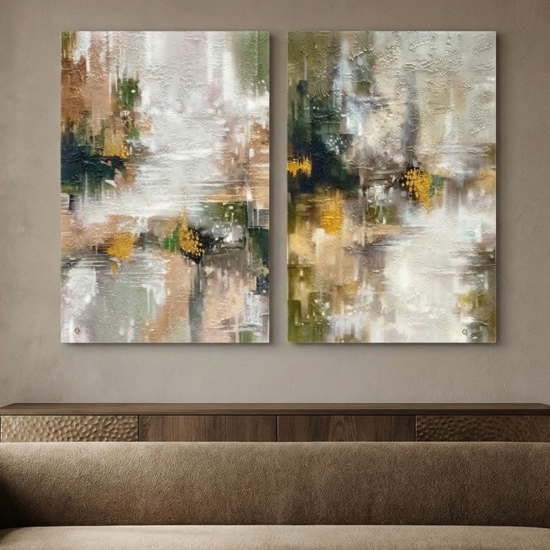 Quadri astratti 60x90 moderni verticali echi di visione decorati
