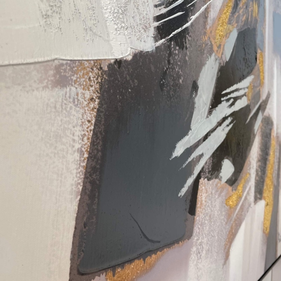 Quadro astratto moderno cornice nera 120x90 per soggiorno