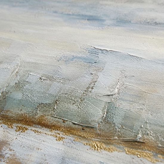 Quadro astratto materico con cornice riflessi 100x100