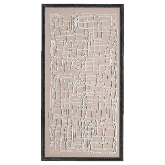 Quadro verticale astratto moderno decorato con cornice 60x120