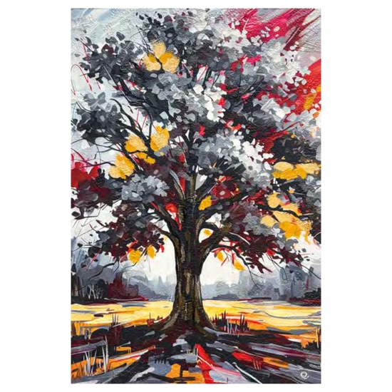 Quadri astratti 60x90 alberi di amore tele decorate per soggiorno