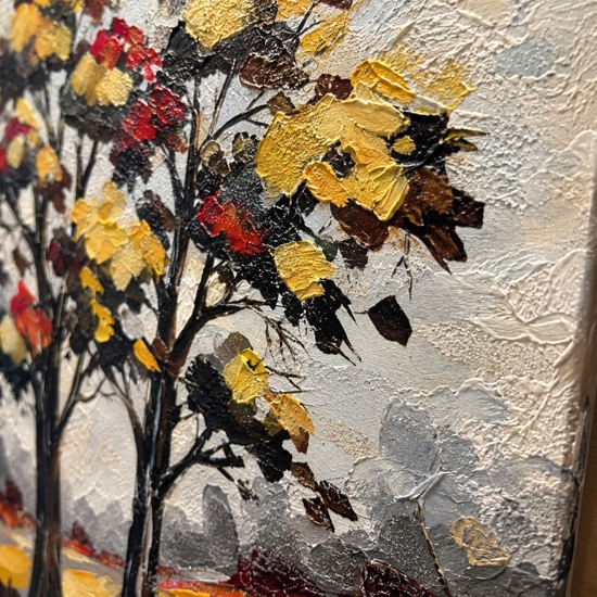 Quadri astratti 60x90 alberi di amore tele decorate per soggiorno