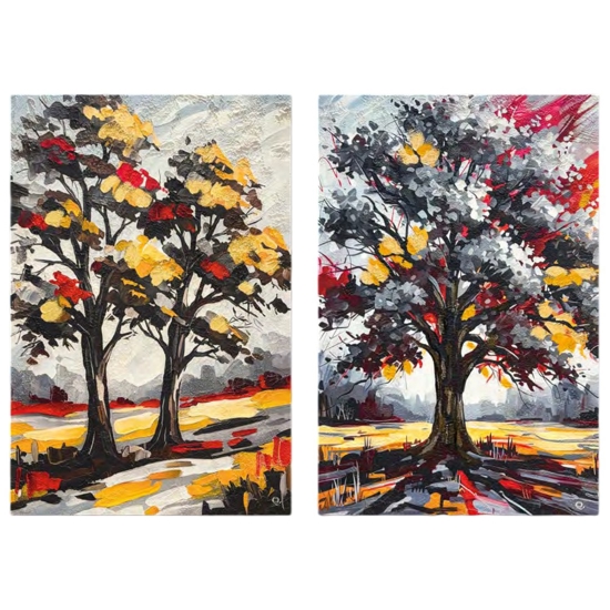 Quadri astratti 60x90 alberi di amore tele decorate per soggiorno