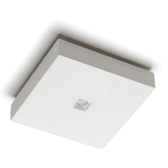 Faretto di gesso cristaly led 4w 3000k quadrata