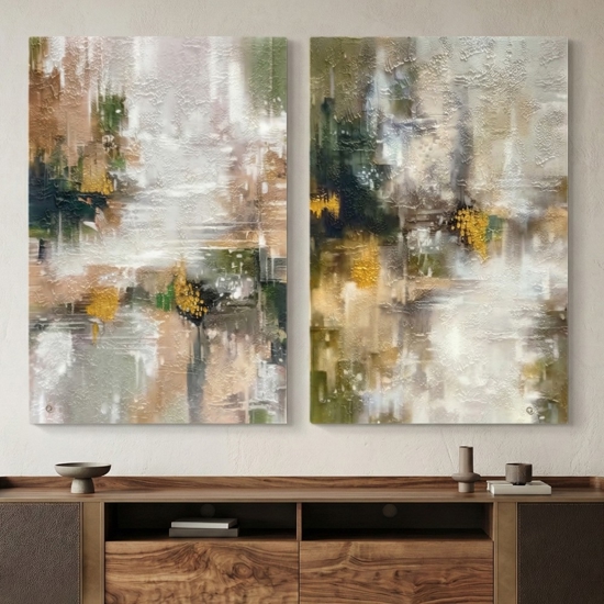 Quadri astratti 50x70 verticali moderni tele decorate per soggiorno