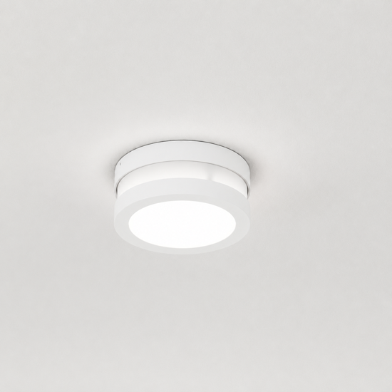 Top light plafoniera per esterno soho rotonda bianca moderna