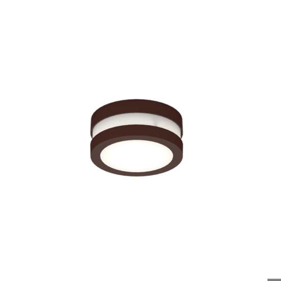 Plafoniera da esterno corten rotonda top light soho