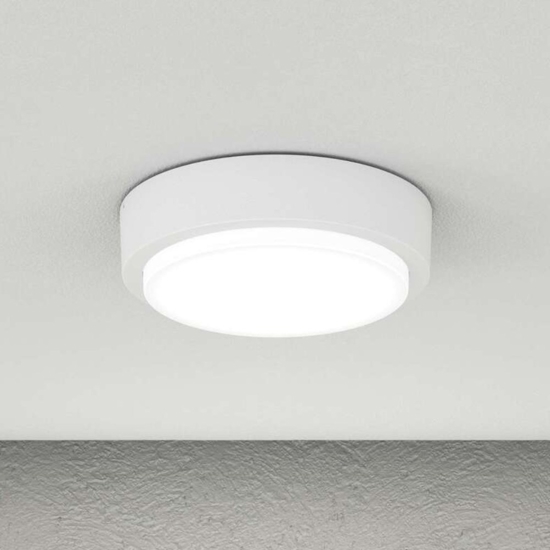 Top light baku plafoniera rotonda per esterno bianca