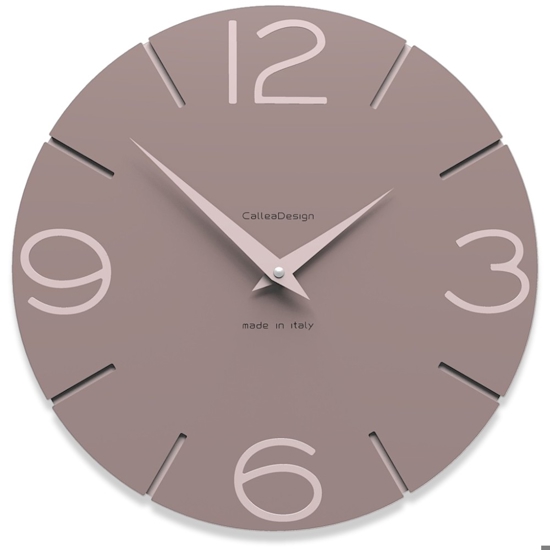 Orologio da parete grigio prugna forma rotonda moderno
