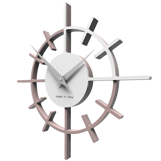 Orologio da parete moderno legno color grigio prugna