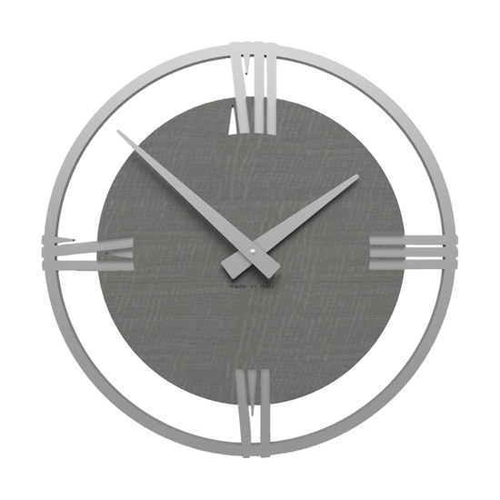 Orologio da parete moderno 30cm radica grigia