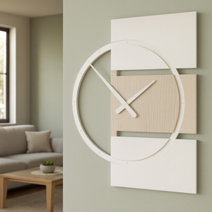 Orologio da parete dal design moderno legno rovere breeze