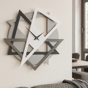 Orologio da parete moderno geometrico design bianco