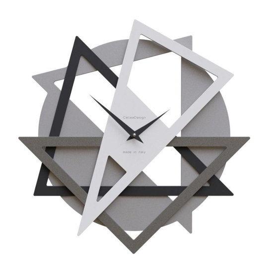 Orologio da parete moderno geometrico design bianco