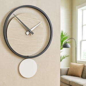 Orologio rovere breeze da parete a pendolo moderno