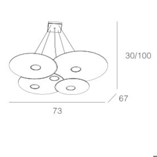 Top light cloud lampadario moderno bianco 5 luci gx53 led per soggiorno