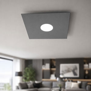 Top light plate plafoniera quadrata antracite