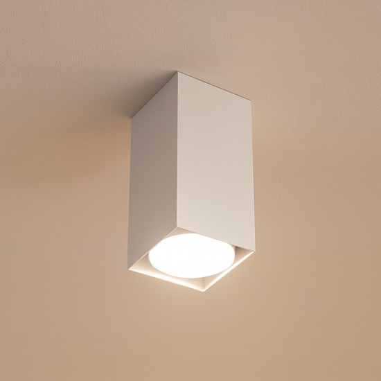Faretto da soffitto squadrato bianco top light
