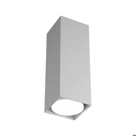 Faretto da soffitto grigio squadrato top light