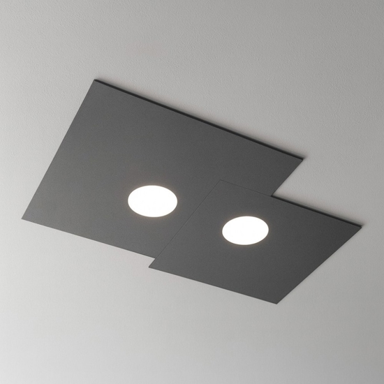 Top light plate plafoniera moderna antracite