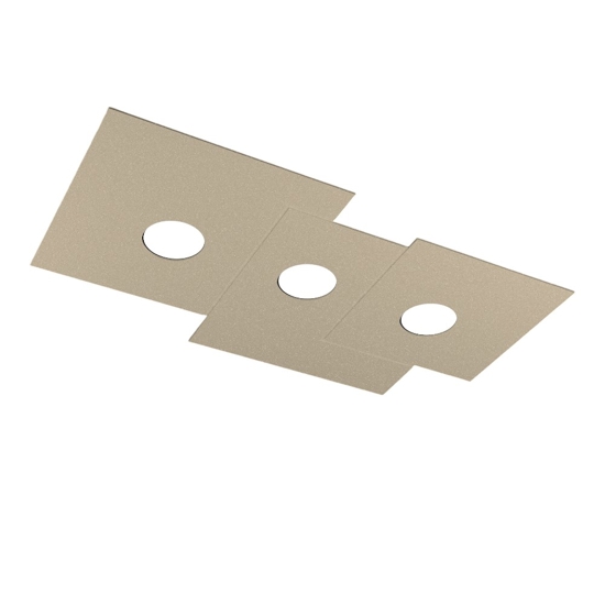 Plafoniera design moderna sabbia toplight plate