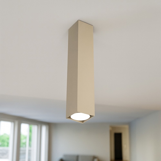 Faretto da soffitto metallo sabbia toplight plate