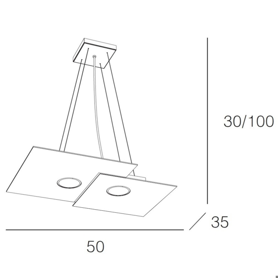 Lampadario cucina moderna bianco led top light plate