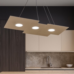 Lampadario per cucina moderna sabbia toplight plate 3 luci