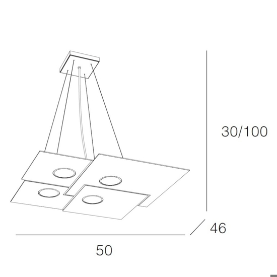 Lampadario per cucina moderna sabbia toplight plate