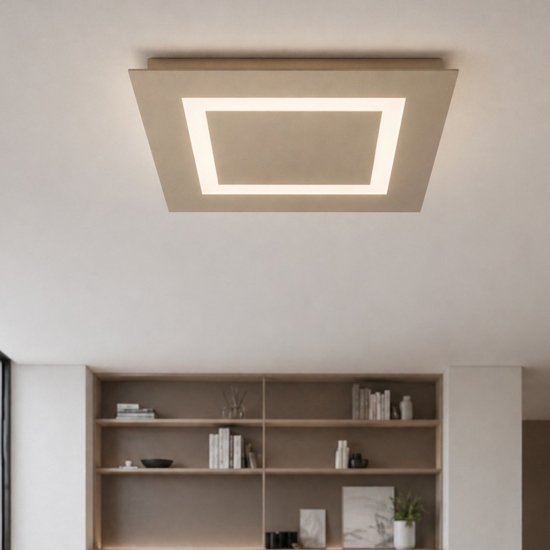 Carpet top light plafoniera moderna led 62w sabbia