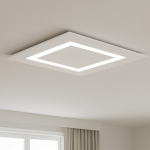 Carpet top light plafoniera led 120w 70cm grigio design moderno
