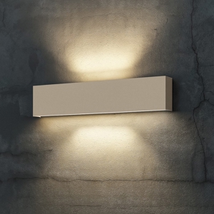 Carpet top light applique led da parete 60w sabbia