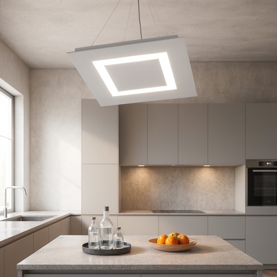 Toplight carpet lampadari cucina moderna grigio