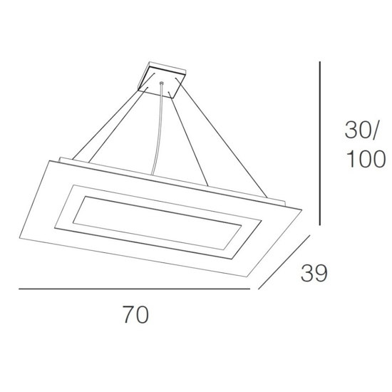 Carpet toplight lampadario moderno sabbia per soggiorno