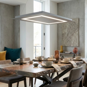 Toplight carpet lampadario pertavolo da pranzo moderno 60w grigio