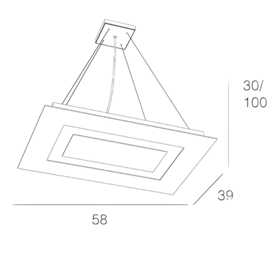 Toplight carpet lampadario sabbia per soggiorno moderno