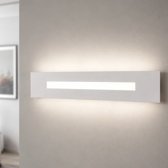 Wally top light applique led grigio 30w moderna