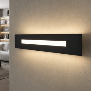 Wally toplight applique led 30w nero moderna