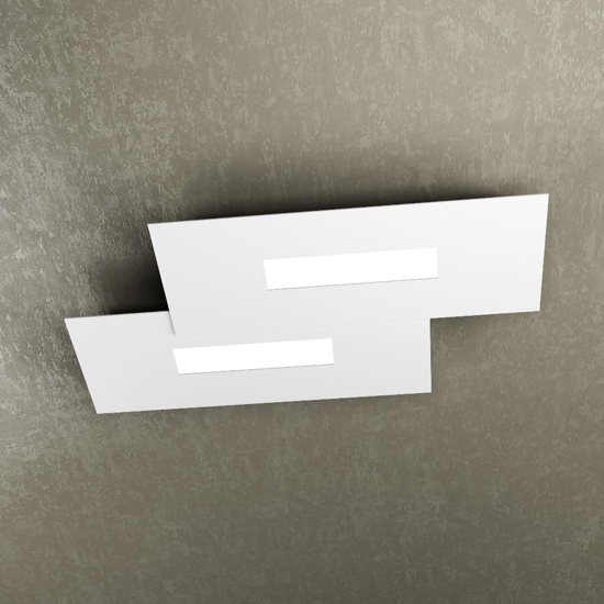Wally toplight plafoniera led moderna bianca