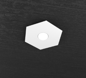 Plafoniera hexagon toplight da cucina moderna esagonale bianca
