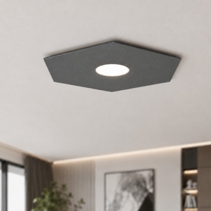 Toplight hexagon plafoniera esagonale grigio antracite